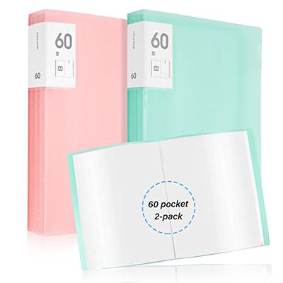 15 Pcs Binder with Plastic Sleeves 30 Pockets 60 Pages