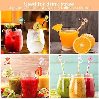 Dustproof Silicone Straw Cover For Straws, Reusable Cute Cartoon