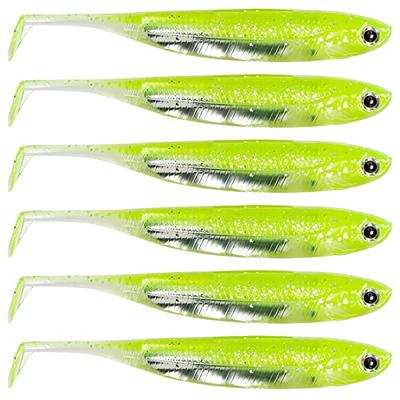 Goture Soft Plastic Baits with Worm Hooks Kit 10pcs, Fork Tail Swimbaits,  Fishing Drop Shot Shad Lures, Soft Jerk Shad Baits Jerkbait Minnow Baits  for Bass Trout Blue 4.72in - Yahoo Shopping