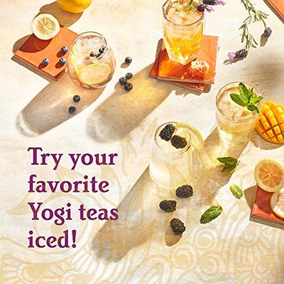 Yogi Tea Spiced Blackberry Focus, Black Tea, Wellness Tea Bags, 4 Boxes of  16 