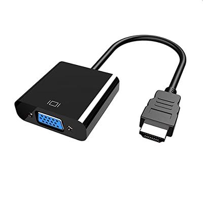 HDMI to VGA Cable, 1080P HDMI Male to VGA Male M/M Video Converter Cord VGA  Adapter Compatible w/ HDMI Desktop, Laptop, DVD to 15 Pin D-SUB VGA HDTV  Monitor Projector - 6Feet 