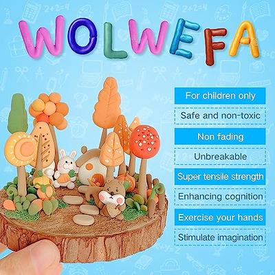  Wolwefa Modeling Clay Kit - 12 Colors Air Dry Ultra