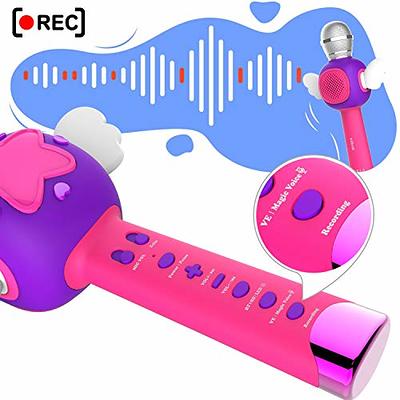 Fun Toys for 3-12 Year Old Girls, Microphone for Kids Karaoke