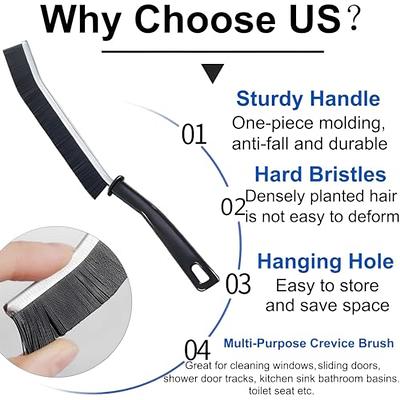 2 PCS Crevice Cleaning Brush, Hard Bristle Crevice Cleaning Brush