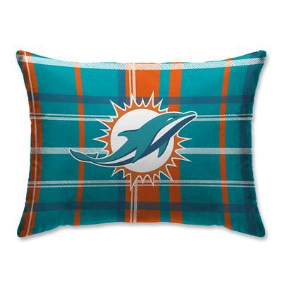 Miami Dolphins Team Property Sherpa Plush Throw Blanket FOCO