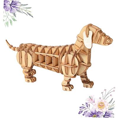 Wooden Dog Puzzle, Dog Decor, Wooden Animal Puzzle, Puzzle Dog Toy