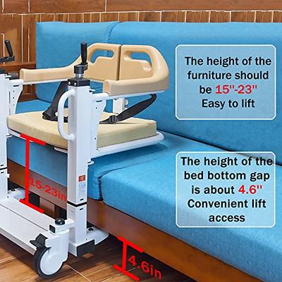 Patient Lift Transfer Chair Wheelchair Lightweight Rolling Shower