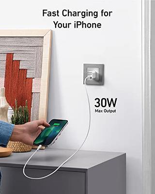 Chargeur USB-C 30 W GaN pour iPhone & iPad + câble USB-C/Lightning