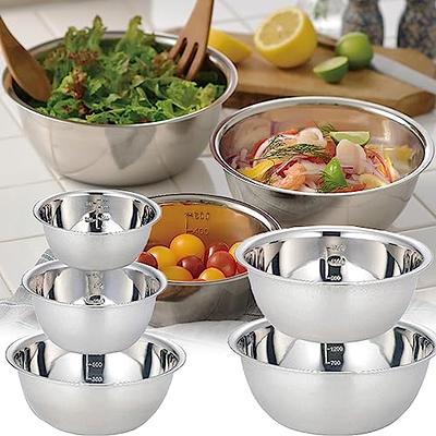 BergHOFF Geminis 8-Piece Stainless Steel Mixing Bowl Set with Lids