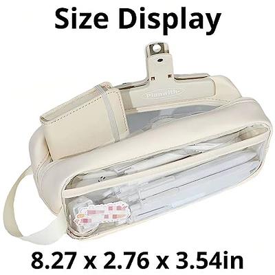 Large Pencil Case Big Capacity Pencil Bag Large Storage Pouch 3  Compartments Desk Organizer Marker Pen Case Simple Stationery Bag Pencil  Holder 