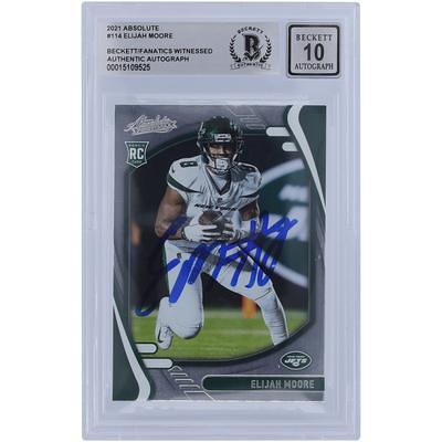 Elijah Moore New York Jets Autographed 2021 Panini Donruss