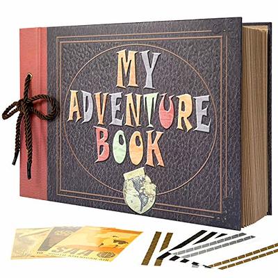 Our Adventure Book, Suede Embroidered Scrapbook, Wedding and Anniversary  Album