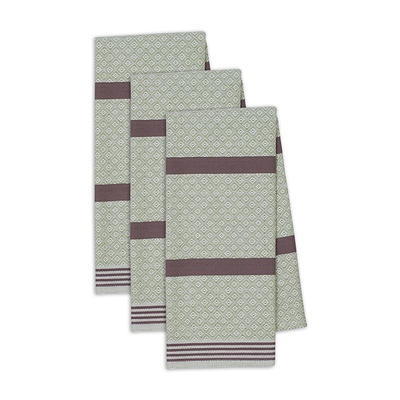 KitchenAid Albany Kitchen Towel Set, Matcha Green/White, 16x26, Set of 4  