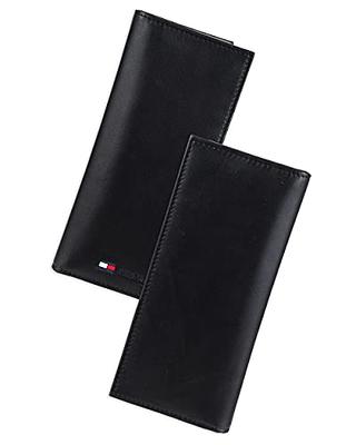 Men's Leather Oxford Slim Zip-Around Bifold Wallet by Tommy Hilfiger