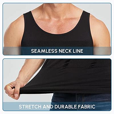 Shaperluv - Shaperluv Male Shaper Tank, Chest Gynecomastia Compression Tank  Top