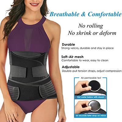 3 in 1 Postpartum Belt Postnatal Bandage Back Pregnancy Corset Reduce  Swelling Support Core Abdominal Muscler Help You Correct Your Posture  Relief Back Pain,Pink,XL : : Health & Personal Care
