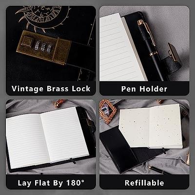  Sun & Moon Vintage Leather Journal for Men & Women