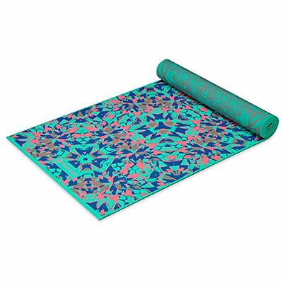 Gaiam Yoga Mat Premium Print Reversible Extra Thick Non Slip Exercise &  Fitness Mat for All Types of Yoga, Pilates & Floor Workouts, Kaleidoscope,  6mm - Yahoo Shopping