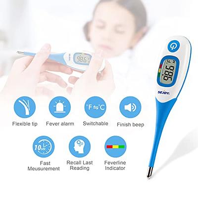 Digital Fever Thermometer for Adults and Kids, Oral/Rectal