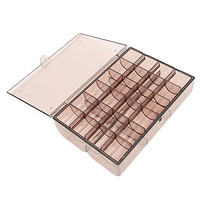 MIOINEY Compartment Storage Box 72 Grids Acrylic Organizer Box