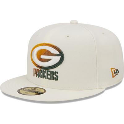 Green Bay Packers New Era Two-Tone Chrome Classic 9FIFTY Snapback Hat -  Cream/Green