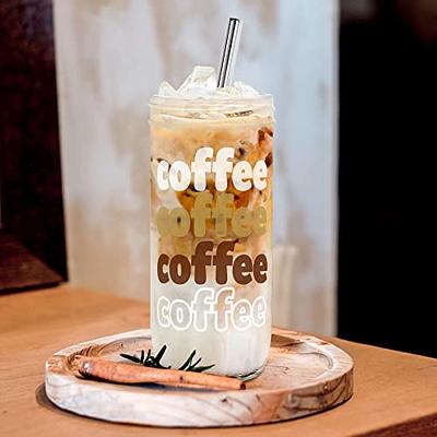 ANOTION Mason Jar Coffee Mugs with Handle, Iced Coffee Cup with Lid and  Straw 24oz Regular Mason Jar…See more ANOTION Mason Jar Coffee Mugs with