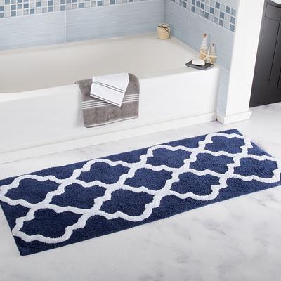 Hastings Home Bathroom Mats 32-in x 21-in Orange Polyester Memory Foam Bath  Mat in the Bathroom Rugs & Mats department at