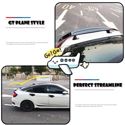 RoyalParts 46Inch Rear Trunk Spoiler GT JDM Style Wing Spoiler Compatible  with Universal Car Racing Spoiler Lightweight Glossy Black with Reflect  Light (Universal Glossy Black) - Yahoo Shopping