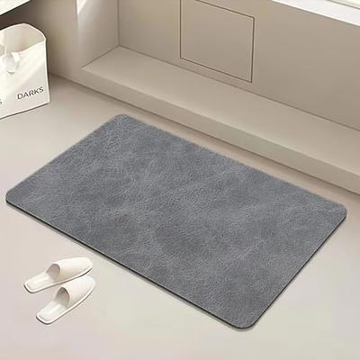 COCOER Bath Mat Runner Bathroom Rug Bathroom Mat Absorbent Stain  Resistant-Rubber Backed Thin Bath Mats for Bathroom Non Slip Quick Dry-Bath  Rug for