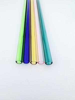 Colorful Reusable Glass Straws