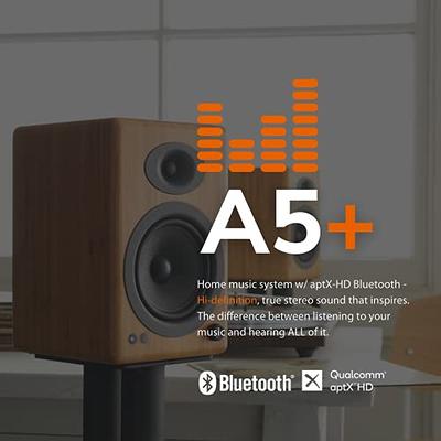 Audioengine A5+ 150W Bluetooth Speakers for Home, Studio, Gaming with  aptX-HD, Wireless Bookshelf Speakers (Bamboo, Pair)