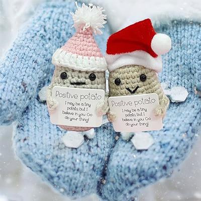 ALFAAL 2pcs Funny Positive Potato Crochet Wool Dolls,Cute Positive Potatoes  with Encouragement Cards,Christmas Day Gift - Yahoo Shopping