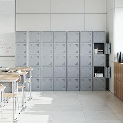 SISESOL Metal Locker Organizer for Work 66 Cabinets with Doors