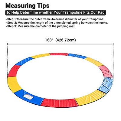 Trampoline Pad, Trampoline Replacement Safety Pad, Trampoline Spring Cover  for 6FT,8FT,10FT,12FT,13FT,14FT,15FT,16FT Frames