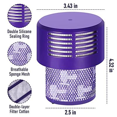 Leadaybetter Filter Replacements for Dyson V10 Animal V10 Cyclone Series  V10 Absolute V10 Total Clean SV12 Cordless Stick Vacuum Cleaner, Compare to