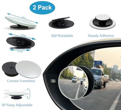 Kitbest Rear View Mirror, Interior Clip On Panoramic Rearview Mirror to  Reduce Blind Spot Effectively – Universal