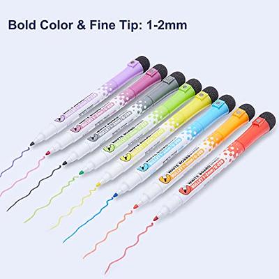 Haile Dry Erase Whiteboard Marker Pen Blackboard Pens Erasable Chalk Pens  Low Odor White Board Markers Office School Stationery