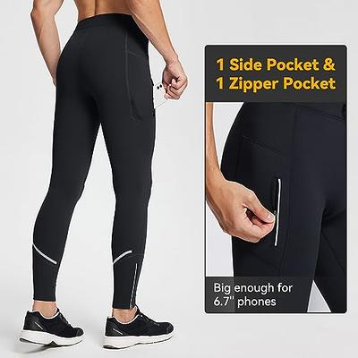 NEW YOUNG 3 Pack Fleece Lined Leggings with Pockets for Women