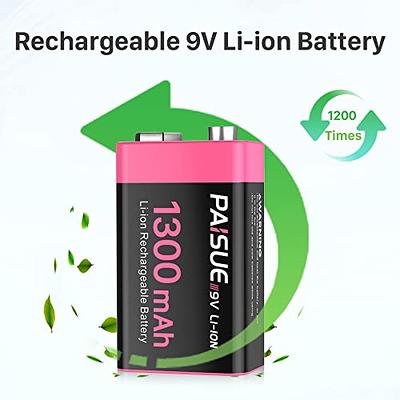 USB Rechargeable D Cell Battery 2Pcs 1.5V 10000mAh Long Lasting Li-ion  Batteries