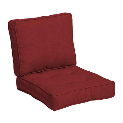 Mainstays Textured Chair Seat Pad (Chair Cushion), Red Color, 4