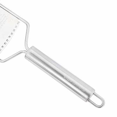 Chef Craft Fine Stainless Steel Flat Grater - Great for Zesting, Shredding  & Grating 