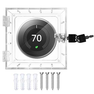 CALIDAKA Universal Thermostat Lock Box with Key Clear Thermostat Guard  Thermostat Cover for Thermostat on Wall for Most Type  Thermostat(Transparent) - Yahoo Shopping