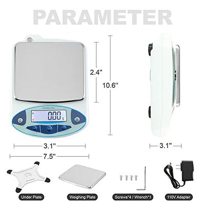 RESHY Lab Scale 2000g x 0.01g High Precision Digital Analytical 0.01g  Accuracy Balance Laboratory Lab Precision Scale Scientific Scale Jewelry  Scale Digital Kitchen Food Scale - Yahoo Shopping