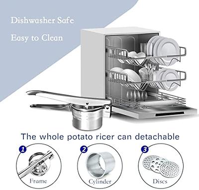 Potato Ricer Stainless Steel Potatoes Masher Manual Food Ricer with 3  Interchangeable Discs Large Capacity for Vegetable Fruit Baby Food - Yahoo  Shopping