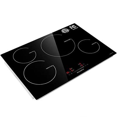 BENTISM Electric Induction Cooktop Built-in Stove Top 11in 2 Burners 120V 