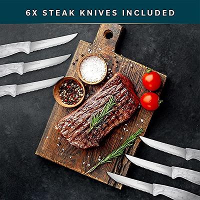 Granitestone Serrated Steak Knives - 6 Piece - Green
