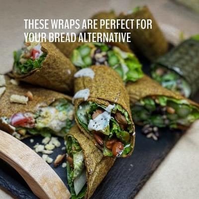 WrawP Mini Veggie Wraps - Original (8 Pack) | Wheat-Free Gluten