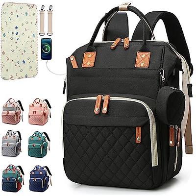  MOMINSIDE Diaper Bag Backpack, Pacifier Case Holder