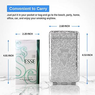 Women For 16pcs 84mm Cigarettes Men For Weed Metal Cigarette Case