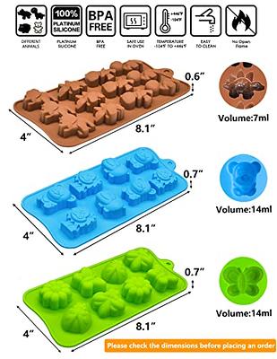  4 Pack Dinosaur Silicone Mold Flower Mold Butterfly Chocolate  Mold Dinosaur Cake Mold Dinosaur Cake Toppers for Boys Cake Dessert Candy :  Everything Else